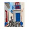 Stupell Industries Mykonos City Alley Canvas Wall Art Design by Carrie Cantwell